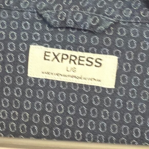 👔 Express Men's Long Sleeve Snap-Front Shirt - Picture 4 of 5